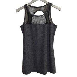 90 Degree by Reflex Gray‎ Mesh Space Dye Active Tank Top S